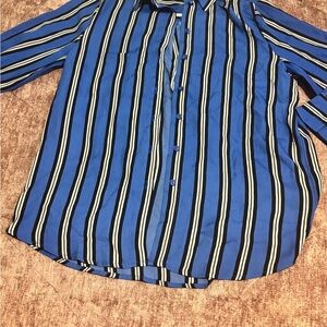 Blue Striped Women's Top